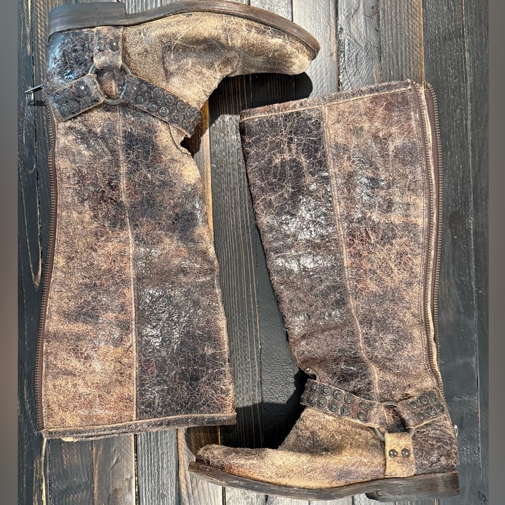 Frye distressed Leather boots